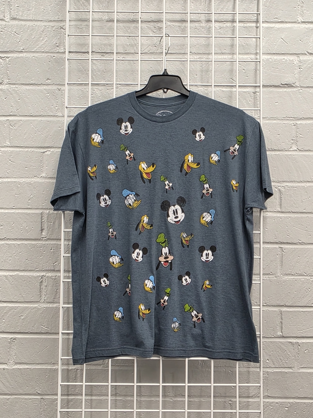 Disney Multicharacter Blue/Gray Color  Graphic T‑Shirt Size 2XL